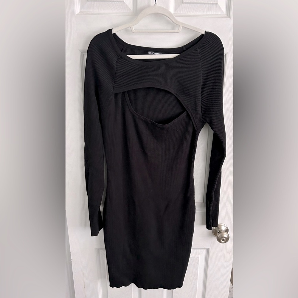 Fashion Nova Bodycon Black Mini Dress